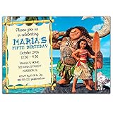 Moana Birthday Invitations: Free Printable【2017】