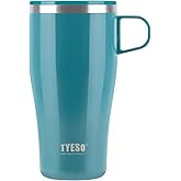 TYESO Coffee Mug,Insulated Tumbler with Lid,Vacuum Insulated Mug Double Wall Stainless Steel OfficeTumbler Cup (Blue, 17 oz)