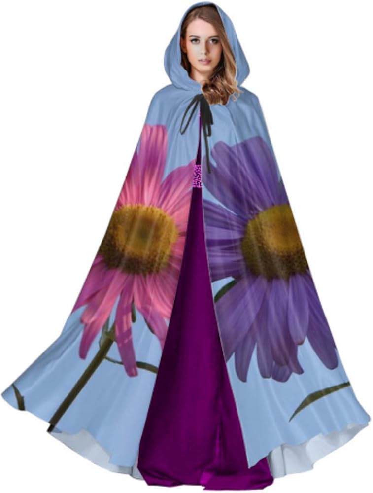 Flowers Pink Violet Petals Nature Plant Fushia Mens Cloak