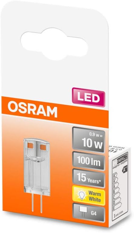 OSRAM Pack of 10 x LED PIN 12 V, Clear, Set of 10 - Image 4
