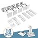 Child Safety Cabinet Locks, BigRoof Newest Version Heavy Duty Drawer Locks Baby Proof No Drill Child Proof Cabinet Latch Baby Safety Locks for Cabinet Drawer 10 Pack