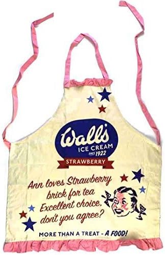 Half Moon Bay Cotton Apron with Frill - Vintage Walls Ice Cream (Ann loves...) retro design by Walls Ice Cream