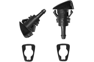 AMFRNE 5116079AB Premium Wiper Washer Nozzles Fit for Dodge Journey 2009-2020, Avenger 08-11 | for Chrysler PT Cruiser 01-10, 200/Sebring 07-11 | Windshield Washer Fluid Jet Nozzle | Easy to Install | 2 Pack
