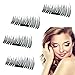 Meinair False Magnetic Eyelashes 3D Reusable No False Eyelashes Glue Convenient Soft Hair Fake Eyelashes Natural Look