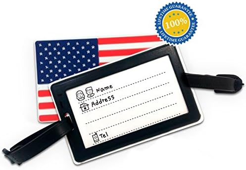 American Flag Luggage Tag by TravelLitely