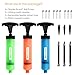 Dimples Excel Ball Pump for Soccer Basketball Football Volleyball Water Polo Ball, Needles and Nozzles Included