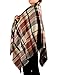 Women Winter Plaid Blanket Scarf Warm Shawl Wrap Soft Big Square Checked Tartan Scarves Oversized
