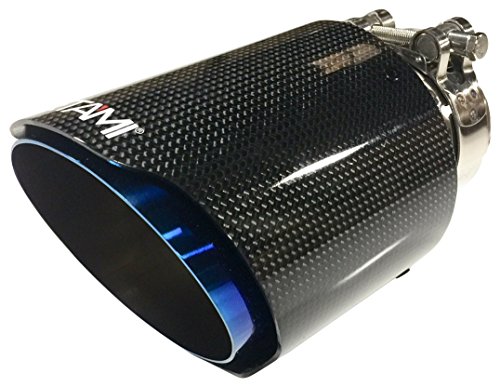 NETAMI NT-2552 Blue Stainless Carbon Fiber Exhaust Tip