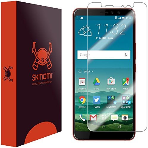 SkinomiScreen Protector Compatible with HTC U11 EYEs Clear TechSkin TPU Anti-Bubble HD Film