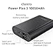 cheero Power Plus 3 10050mAh - Dual USB and Super compact portable power bank for iPhone / iPad / Android / Xperia / Galaxy / smartphones / tablets / Wi-Fi routers [AUTO-IC Function] CHE-072 Black