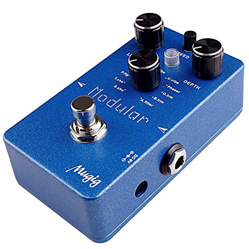 Mugig Electric Effects Pedal, Bass Guitar Effects Pedal, Multi-effects Pedal (Dark Blue)