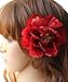 RoyaLily 4.7'' Poney Flower Wedding Hair Accessories Festival Hair Clips and Pin Party Brooch