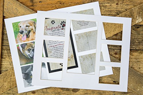 2 Memorial+Collage+Frame+Sympathy+Pawprints