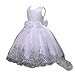JiaDuo Girls Sequin Lace Tulle Dress Bow Princess Party Flower Gown