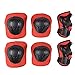 LUOYIMAN Child Protective Gear Set (Black with Red)