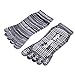 Cosfash Yoga Socks Non Slip Skid Toe Grips for Pilates Barre Women Men 4 Pack, Multi, One Size