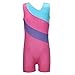 DAXIANG Colorful Rainbow Gymnastics Unitards Sleeveless Dance Leotards for Little Girl