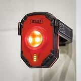 Sealey LED315 Rechargeable Worklight 15W COB 1000 Lumen Black Red Magnet Hook view 7