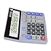 LOHOME Large 12-digit Electronic Calculator - Battery & Solar Powerd Standard Function Desktop Business Calculator with LCD Display Screen for Home & Office Use