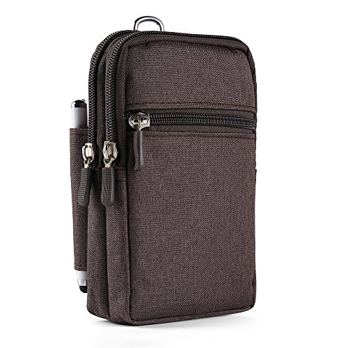 eBigValue Durable Outdoor EDC Waist Bag Cell Phone Case for BlackBerry Keyone, Aurora