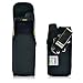 Turtleback Belt Clip Holster Case Fits Sonim XP6 Nylon Vertical Heavy Duty Black Nylon Pouch