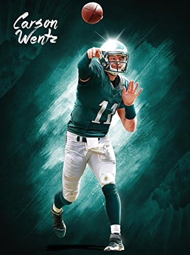 Carson Wentz Freedom 24x18 Football Poster Authentic Team Spirit Store Product