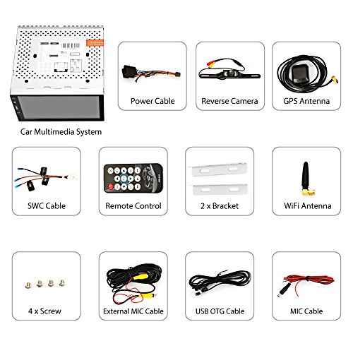 AUTOLOVER 7 Inch Android 5.1.1 Car GPS Navigation System In Dash Touch Screen Car Stereo DVD Player With GPS Navigation, Multi-touch HD LCD Screen WIFI Bluetooth, 1G RAM 32G Nand - Thumbnail 7