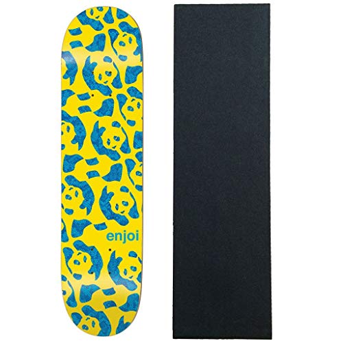 Enjoi Skateboard Deck Repeater Yellow 8.375" with Grip