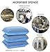 Commercial Miracle Microfiber Kitchen Sponge by Scrub-It - Large - Non-Scratch Heavy Duty Dishwashing Cleaning sponges- Machine Washable- (Blue, 6 Pack)