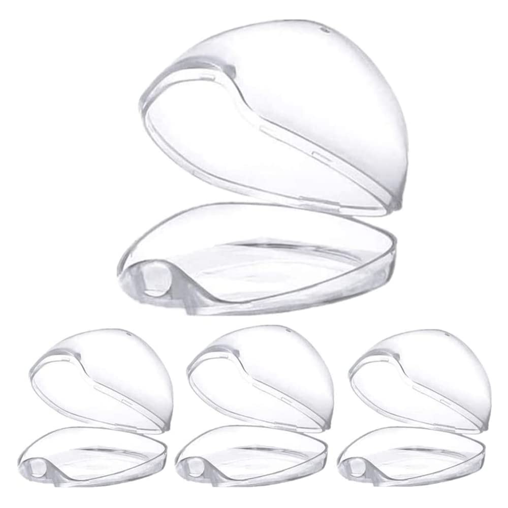 FZGLHQQ Dummy Case, 4 Pcs Transparent Pacifier Baby Dummy Case Pacifier Case Soother Pod Storage Box Pacifier Holder Box for Kids