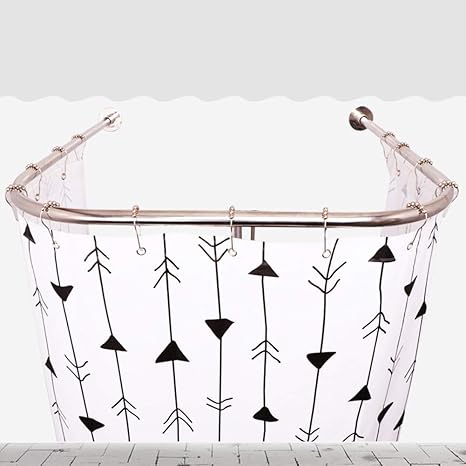 Gmlygd Shower Curtain Pole Stainless Steel Shower Curtain Pole