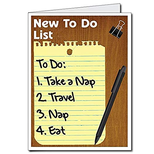 VictoryStore Jumbo Greeting Cards: Giant Retirement Card (To Do List), 2' x 3' Card with Envelope