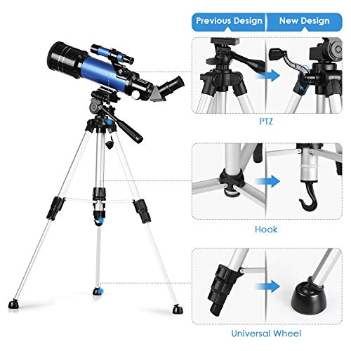 5 TELMU+Refracting+Adjustable+17+7In+35+4In+Telescopes