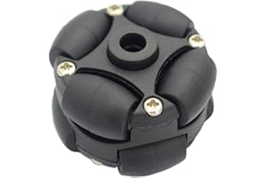 CoudarTitie 90 Degree 38mm/1.5" Omni Directional Wheel for Robot Tank Car RC Toy Part DIY for - Easy to Install