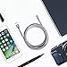 Lightning Cable,ZTeanok 2Pack 10FT Extra Long Nylon Braided Cord Lightning Cable to USB Charging Charger for iPhone 7/7 Plus/6S/6S Plus,SE/5S/5,iPad,iPod Nano 7 (Grey,10FT)