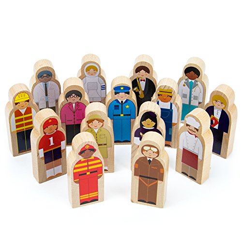 Imagination Generation Little Professionals Wooden Character Set (15 Pieces) - //coolthings.us