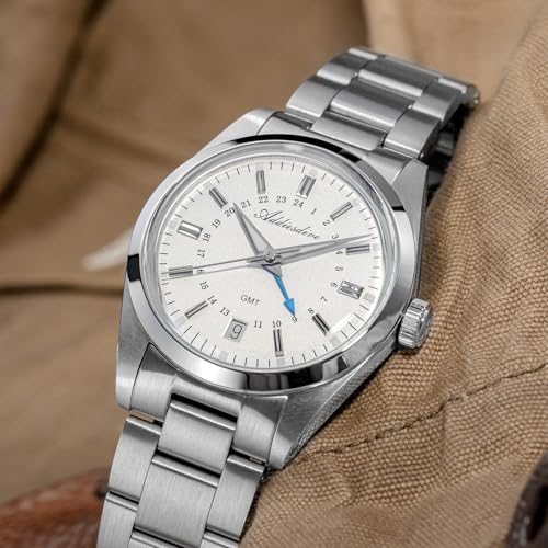ADDIESDIVE Diver Men's 36mm Small Dial Waterproof 100m Round 515-24 Hours Stainless Steel Watch