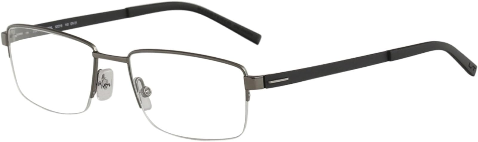 Men's Eyeglasses Lightec 30036L 30036/L G01 Grey/Black Optical Frame 52mm