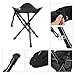 ENKEEO Portable Tripod Stool Folding Chair with Carrying Case for Outdoor Camping Walking Hunting Hiking Fishing Travel, 200 lbs. Capacity
