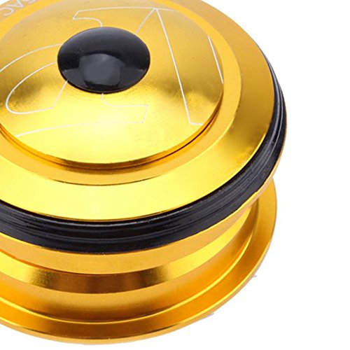 EgalBest Cycling Mountain Bike 44MM External Headset Bicycle Aluminum Bicycle Bearing Head Top Cap gold - Thumbnail 3
