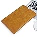 Lavievert Leather Bag Slim Simple Cover Professional Snug Sleeve Case with Microfiber Felt Lining for 13.3” MacBook Air – Yellow