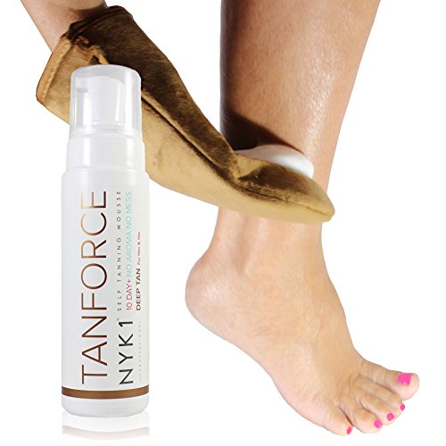 NEW NYK1 TANFORCE Invisible, Low Odour Self-Tanning DEEP TAN Force Fake Developing Skinny Look Tan Tanning Mousse. The 1st BOYFRIEND Friendly Tan!