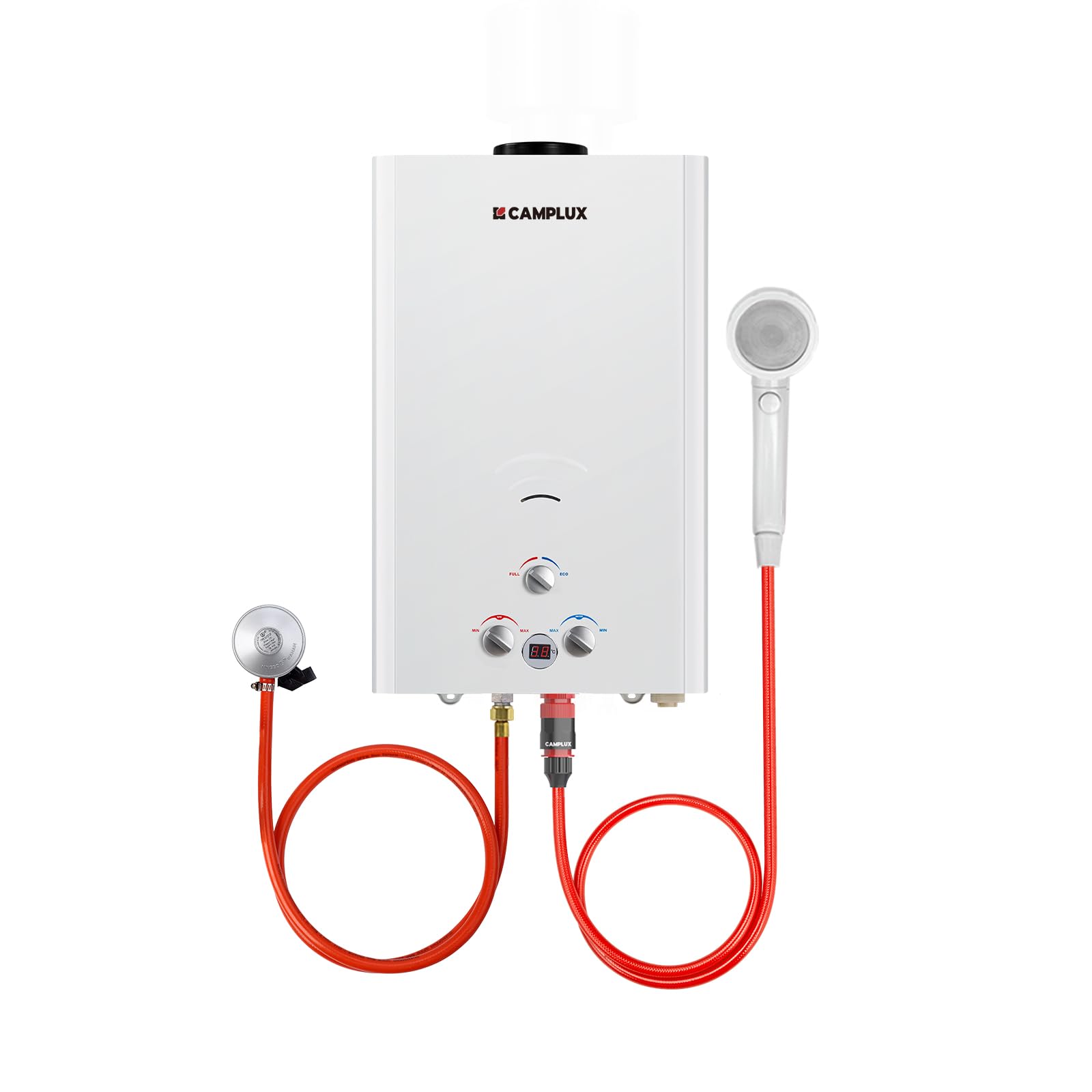 Camplux BW422 16 Litre Gas Water Heater Use for Camping, RV, Horse Washing