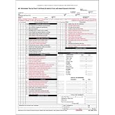 J. J. Keller BIT Program Inspection &amp; Maintenance Record Form, 25 Pack | For Tractor/Trailer/Truck, Snap-Out, 3-Ply Carbon, 8.5" x 11.75", Biennial Inspection of Terminals Program Compliant