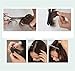 Remeehi Gorgeous Real Human Hair Flat Bangs/Fringe Hand Tied Bangs with Temples Mini Fashion Clip-in Hair Extension Natural Black