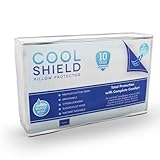 Cool Shield No Allergy Waterproof Pillow Protector (1) - Breathable Cotton Terry Zippered Encasement Protects Against Dust Mites, Allergens, Bacteria, Mold and Fluids - Machine Washable - 10-yr Guarantee - Size: Queen