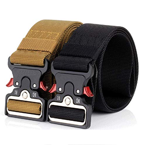image for YAMATE Men’s Tactical Belt, Military Combat Army Style Equipment Nyl