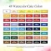 Dainayw Watercolor Paint Set, Professional 48 Assorted Watercolors, Perfect Watercolor Pan Set, Travel Watercolor Kit Includes 2 Water Brushes, 2 Sponges & A Mixing Palette