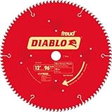 Freud D1296N Diablo 12-Inch 96 Tooth TCG Non-Ferrous Metal and Plastic Cutting Miter Saw Blade with 1-Inch Arbor