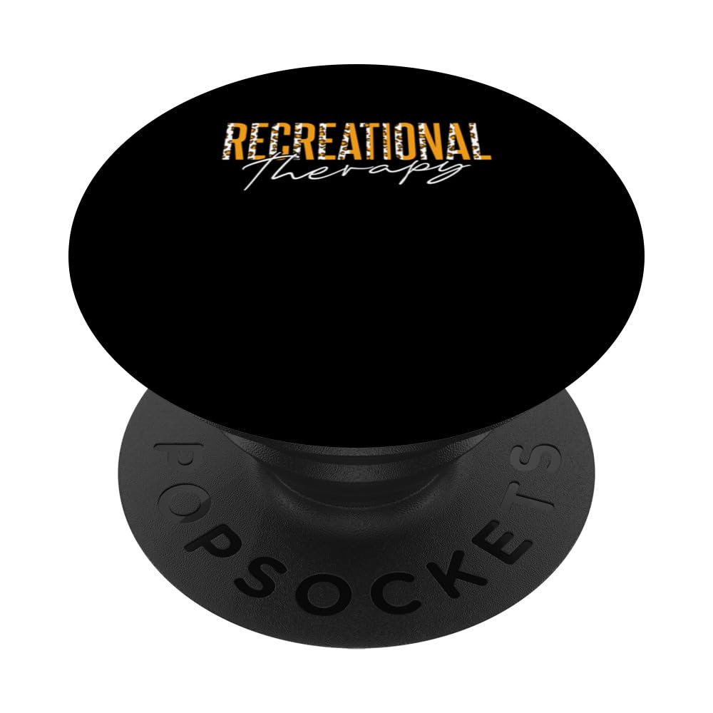 Recreational Therapy Leopard Recreation Therapeutic PopSockets Swappable PopGrip